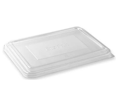 LIDS CLEAR RPET FIT 2/3 COMPT T/AWAY BASE 500s (BIOPAK )