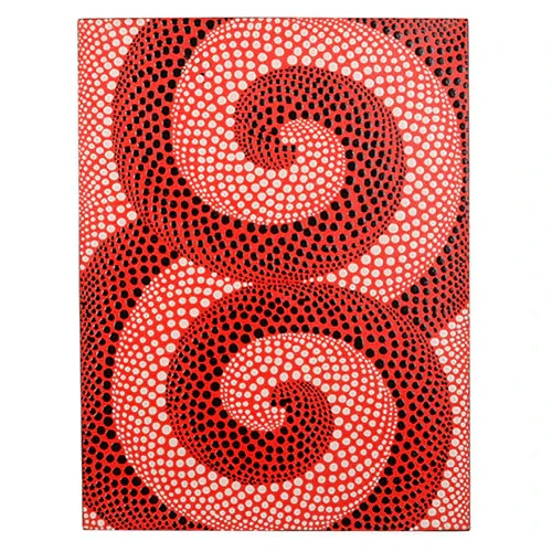 Canvas Red Koru Wall Art