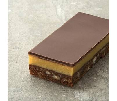 SLICE CHOC CARAMEL P/CUT 45x90MM 25s (BAKER BOYS 40300)