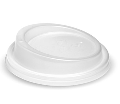 LIDS PLA 8-20OZ 90MM WHITE 50s/SLV (BIOPAK BCL-12PLA-C)