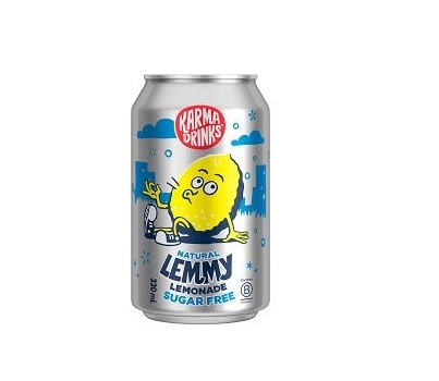 LEMONADE LEMMY SUGAR FREE CANS 330ML 12s (KARMA DRINKS)