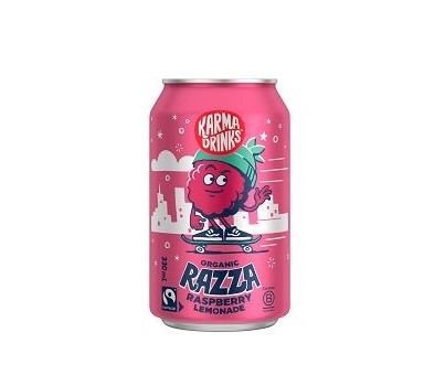 LEMONADE RASPBERRY RAZZA CANS 330ML 12s (KARMA DRINKS)