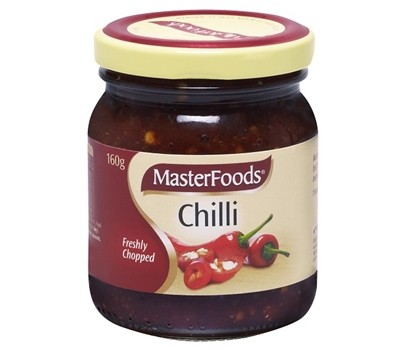 CHILLIES FRESHLY CHOPPED 160GM (MASTERFOODS 246293)