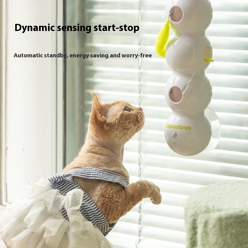 Whirlie Smart Motion Cat Toy with Worm Design