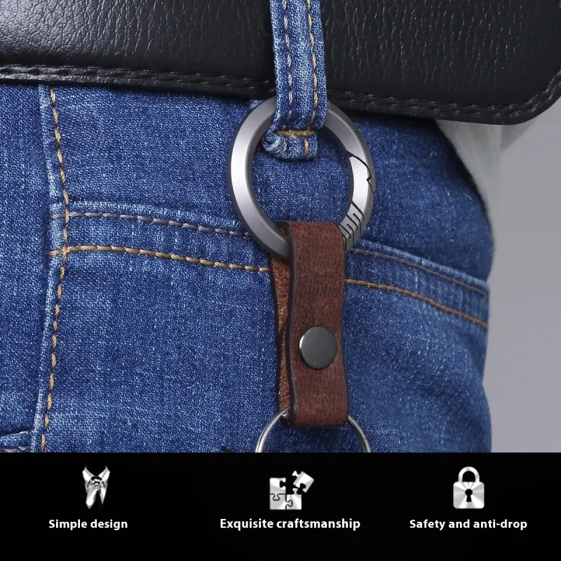 Titanium Alloy Keychain Automobile Waist Mounted Fans