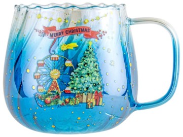 **CHRISTMAS MARKET FLUTED GLASS 650ML