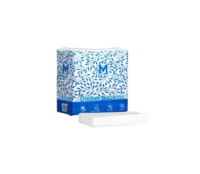 NAPKINS DINNER 2PLY 1/6F WHT 100s/PKT (MATTHEWS MPH38450)