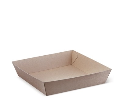TRAYS #4 228x152x45MM BROWN 250s (DETPAK M437S0010)
