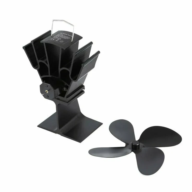 Flue pipe stove fan