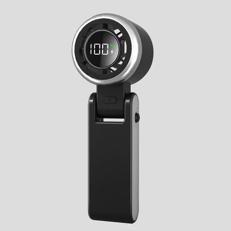 Handheld High-speed Mini Little Fan Foldable Handheld Digital Display Fan