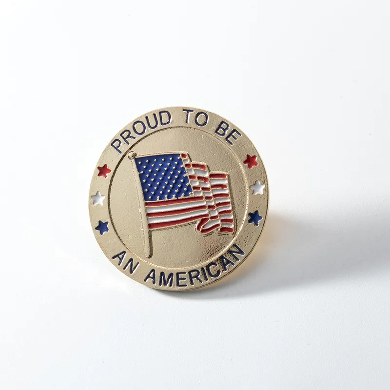 American Patriotic Republican Campaign Metal Brooch