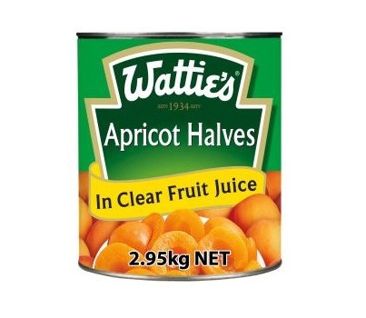 APRICOT HALVES IN JUICE A10 (WATTIES 14931)