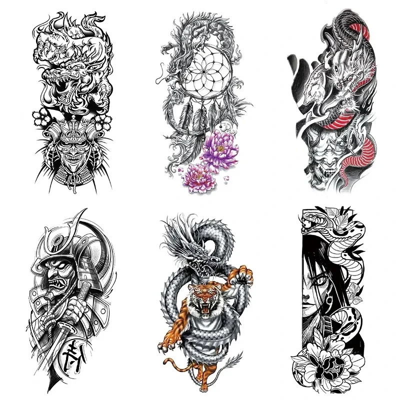 back tattoo female dragon