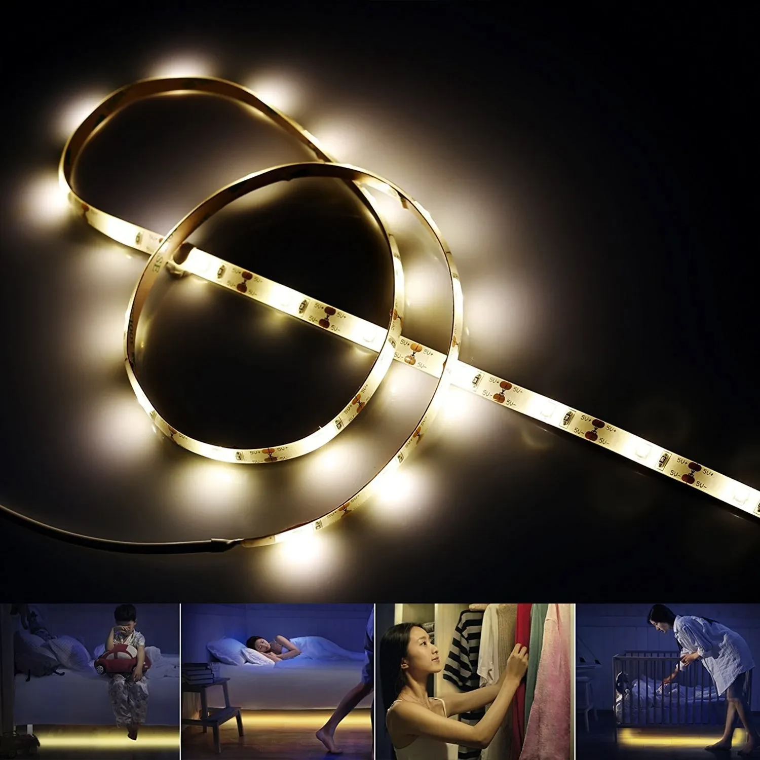 Solar Powered LED Strip Lights