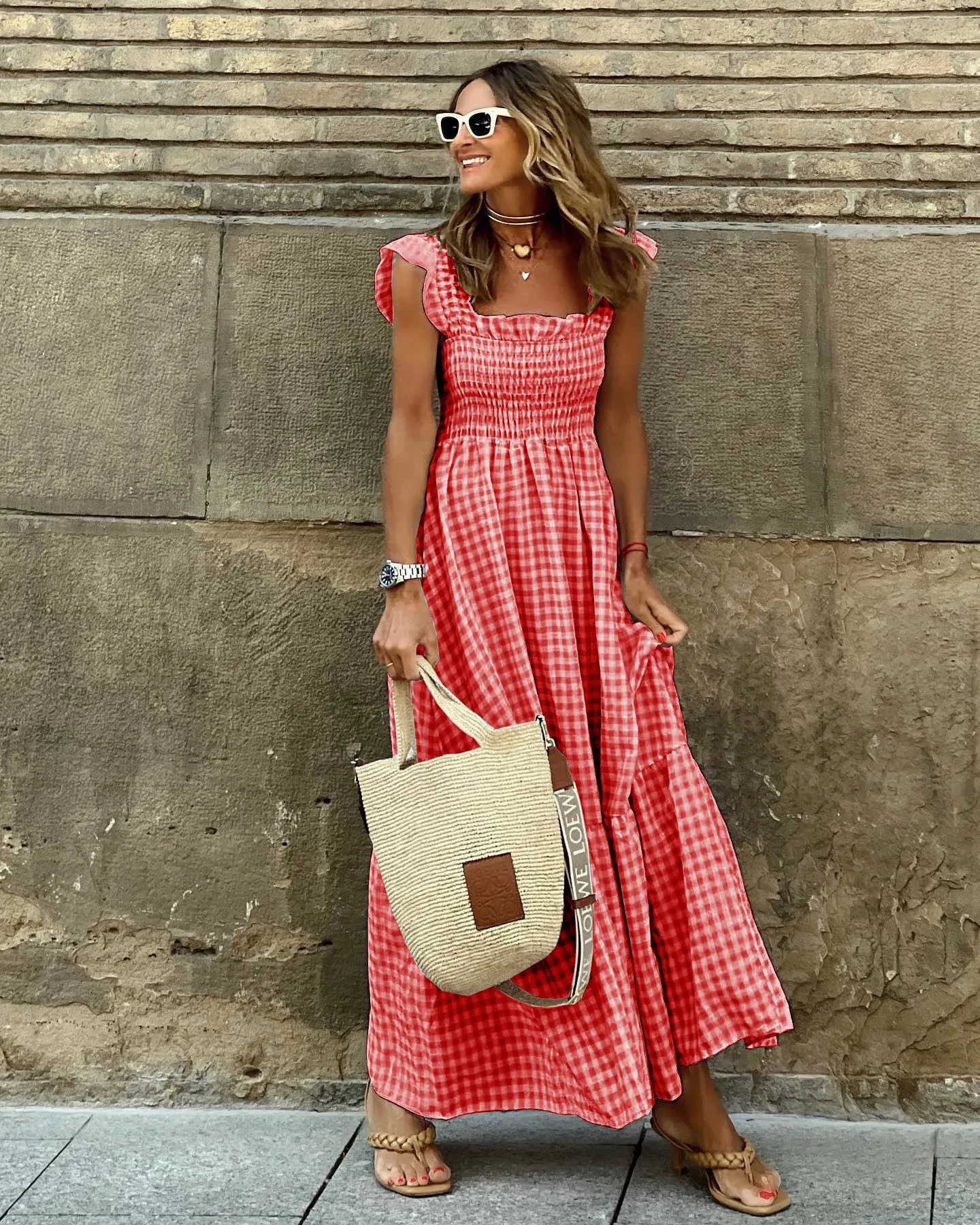 Gingham Dress Outfit