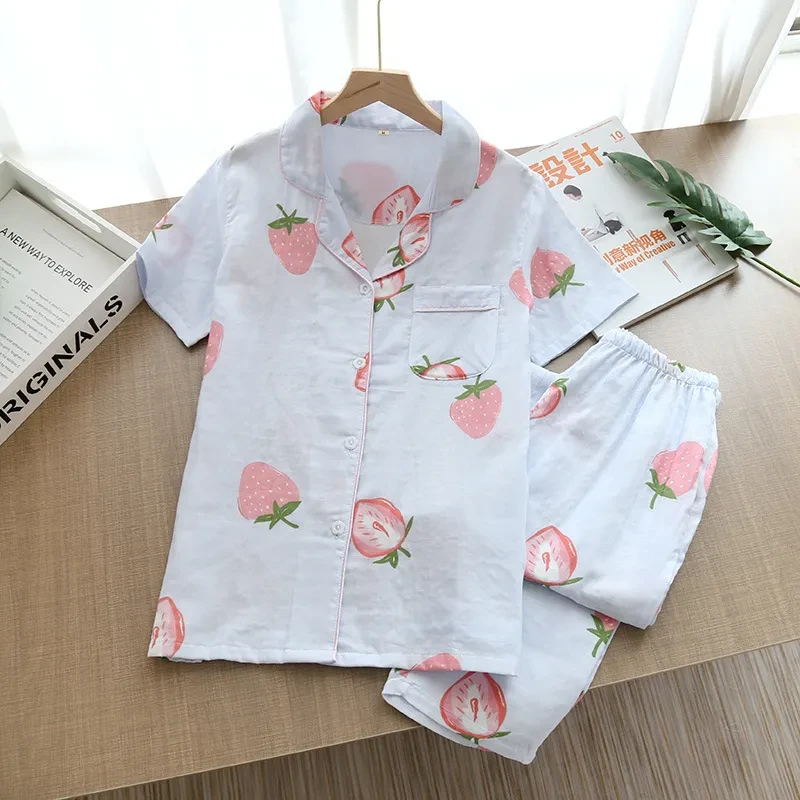 Summer Pajamas Women's Suit Two-piece Set