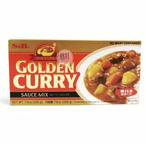 CURRY MIX JAPANESE GOLDEN MILD 220GM (S & B)