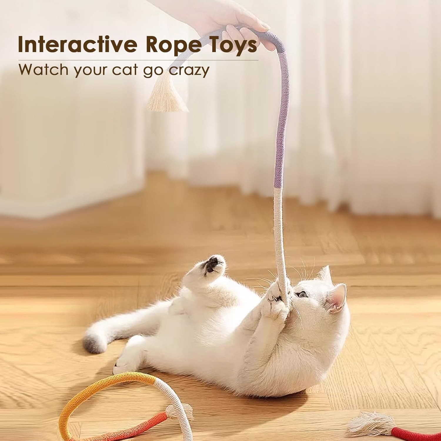 Organic Cotton Chew Rope Toys for Cats