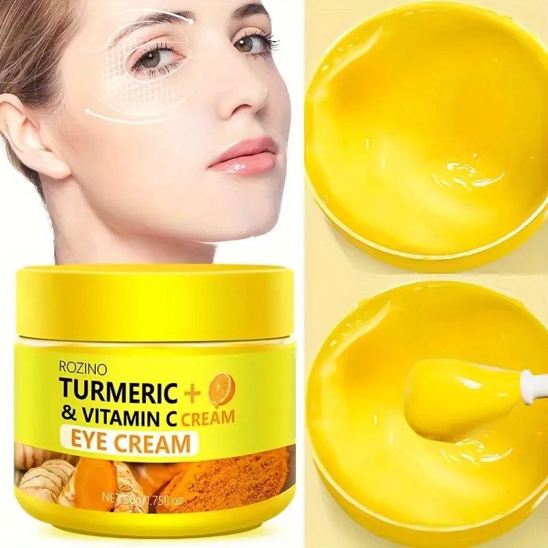 ROZINO Turmeric & Vitamin C 5-Piece Skincare Set - Eye Cream, Face & Neck Cream Stick, Hand & Foot Cream Stick, Essential Oil, and Face & Neck Cream Stick