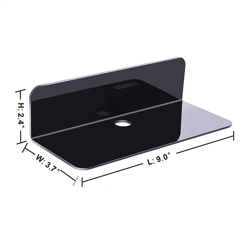 Durable L Shape Acrylic Floating Wall Shelves , Damage-Free