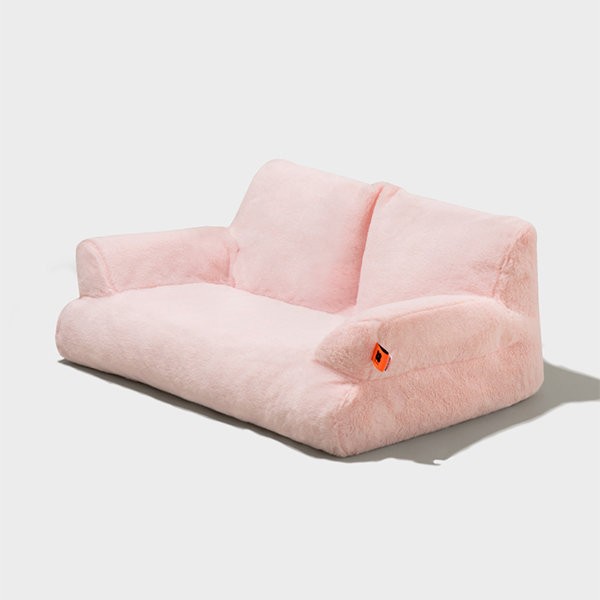 Sofa Shaped Cat Bed - Plush - Pink - Yellow - 4 Colors