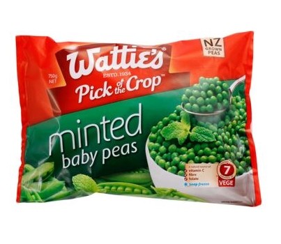 PEAS MINTED 750GM (WATTIES 78058) [FZN]