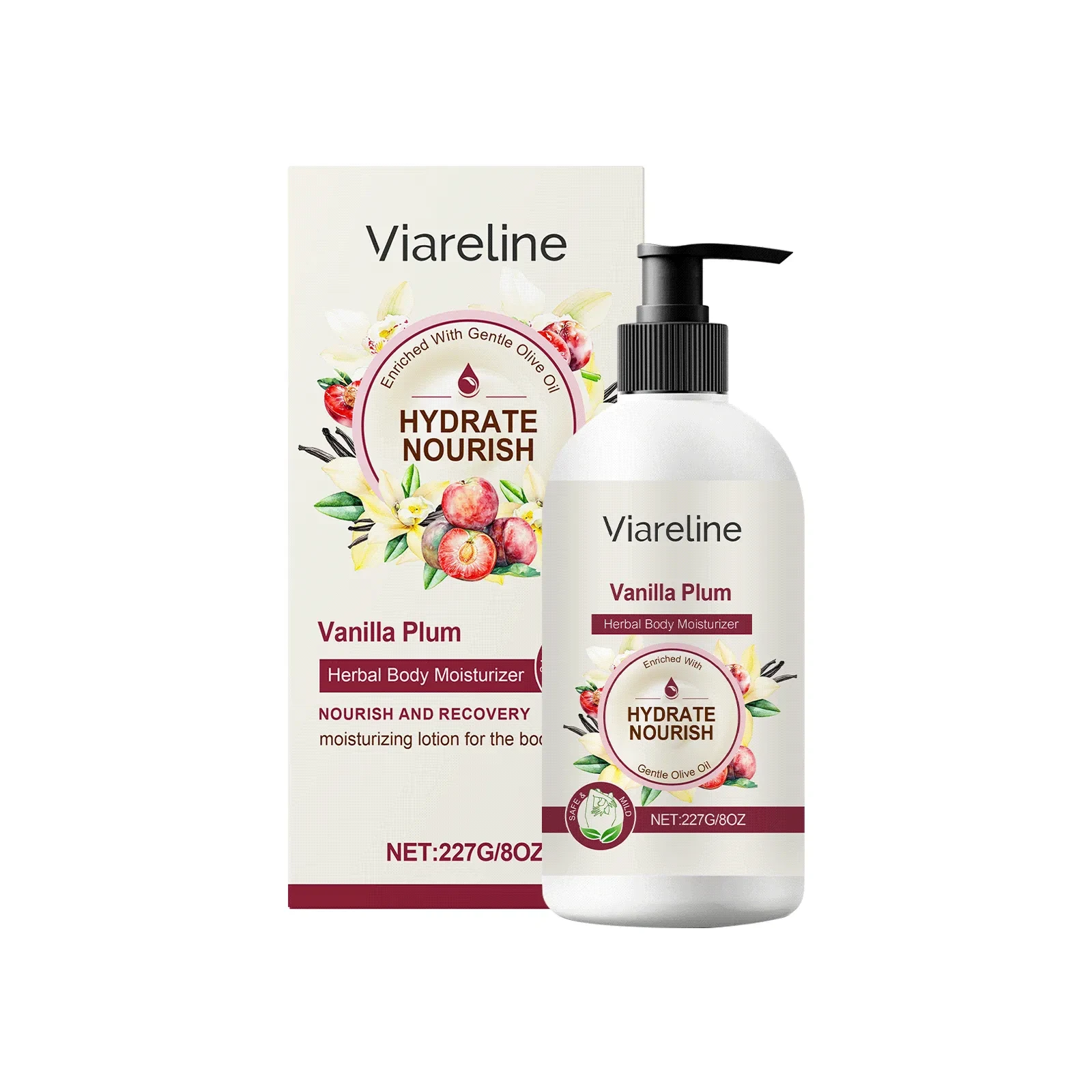 VIARELINE Body Moisturizing Cream Vanilla Plum