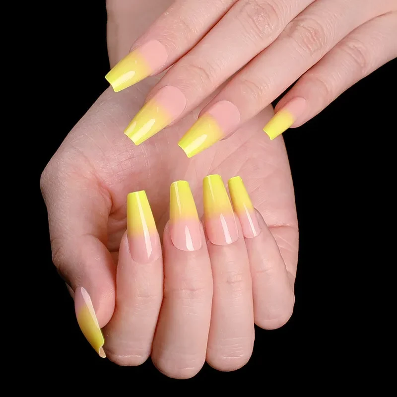Fluorescent Yellow Nails