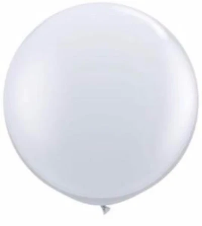 Balloons - 60cm Jewel Diamond Clear Round  - Pack of 4