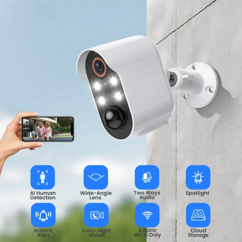 Battery security camera