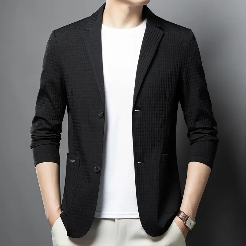 Young And Middle-aged Seamless Lightweight Breathable Casual Suit Top