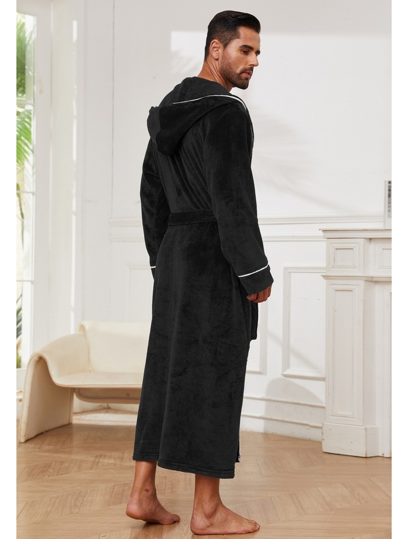 Fashion Men's Flannel Bathrobe Pajamas Women