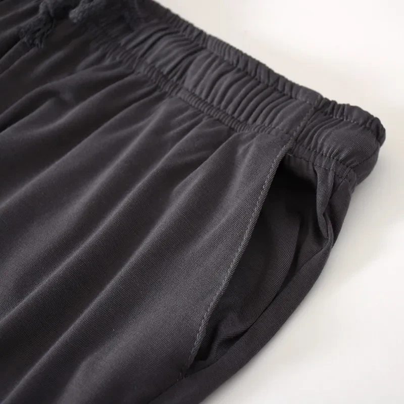 Men's Ice Silk Modal Short Sleeved Pants Set