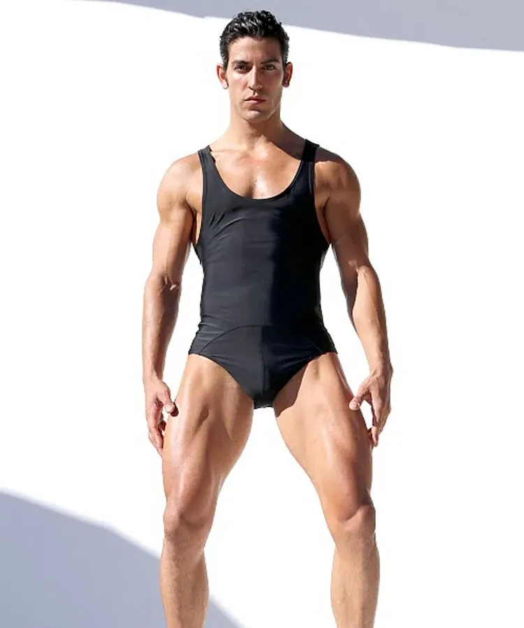 Men's Vest One-piece Briefs Underwear