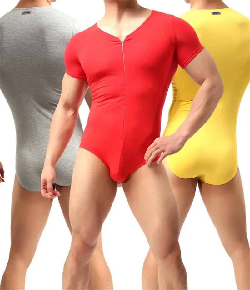 Men's Stretch Tight Exercise Fitness Breathable Body Shaping Vest One-piece Suit