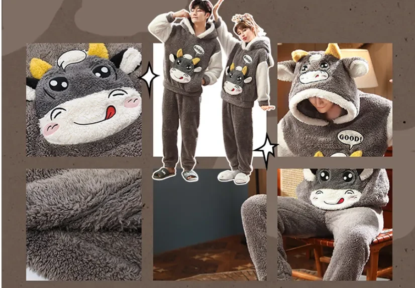 Cartoon Girl Pajamas And Home Service Suit