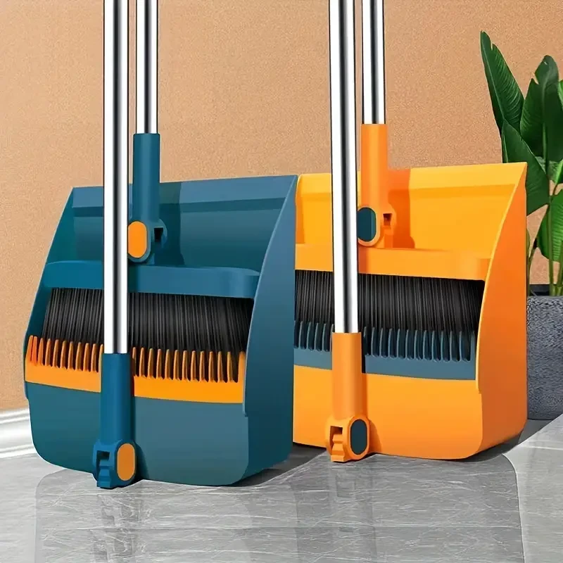 Long-Handle Broom And Dustpan Set