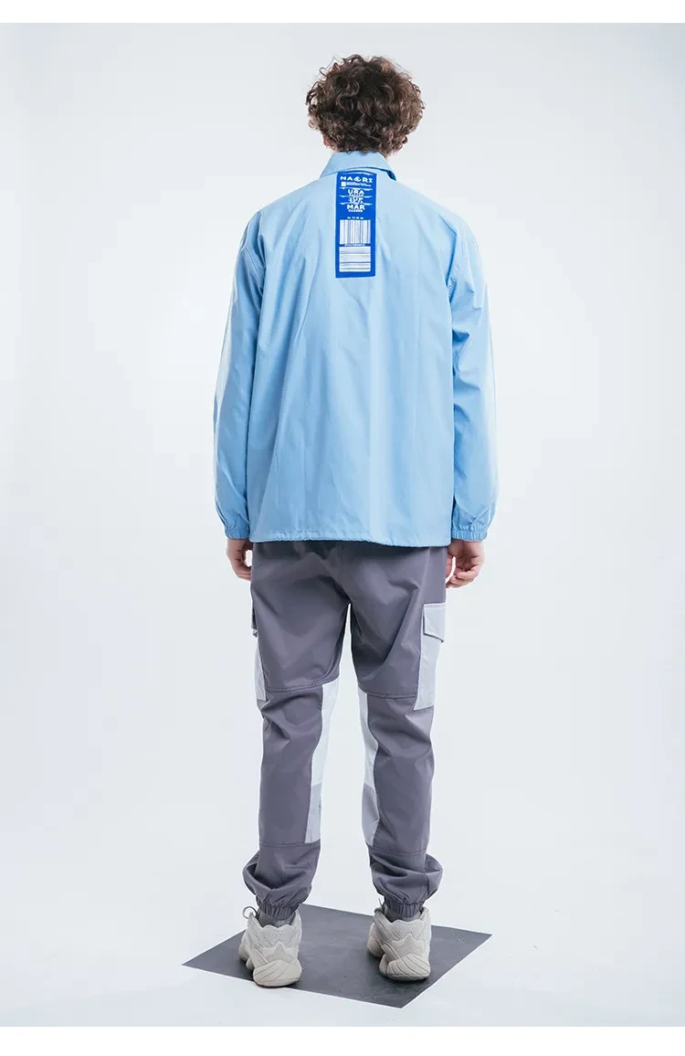 Men'S Autumn And Winter Single-Breasted Waterproof And Windproof Men'S High Street Multi-Pocket Shirt