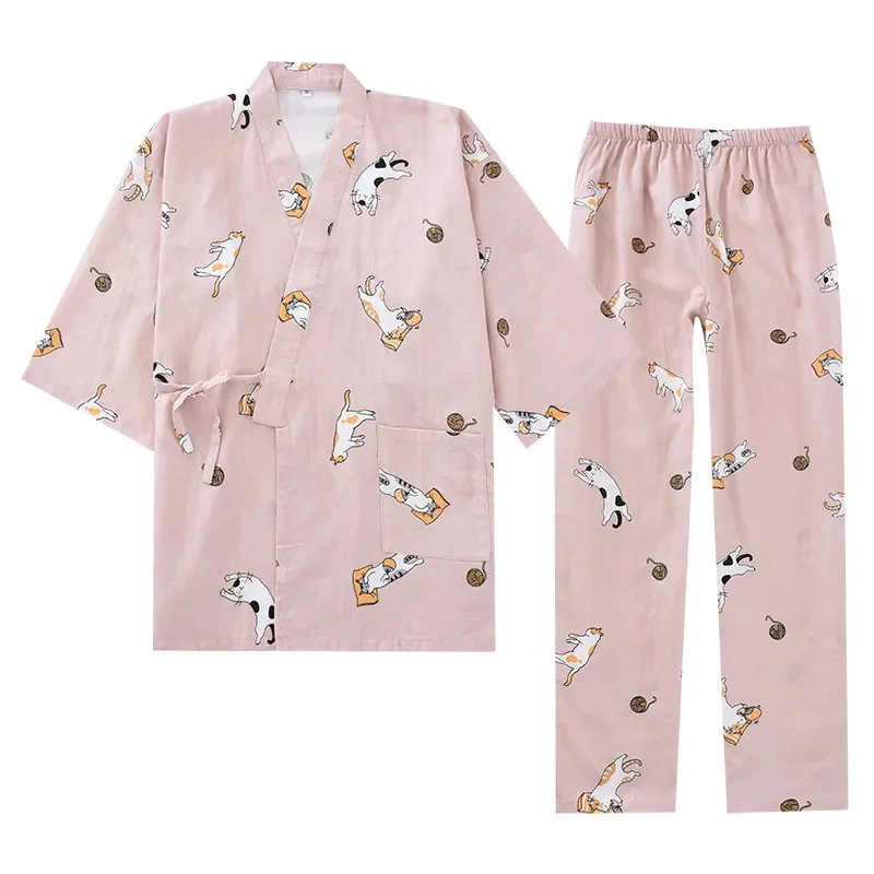 Japanese Mu Ji Pajamas Men's And Women's Kimono