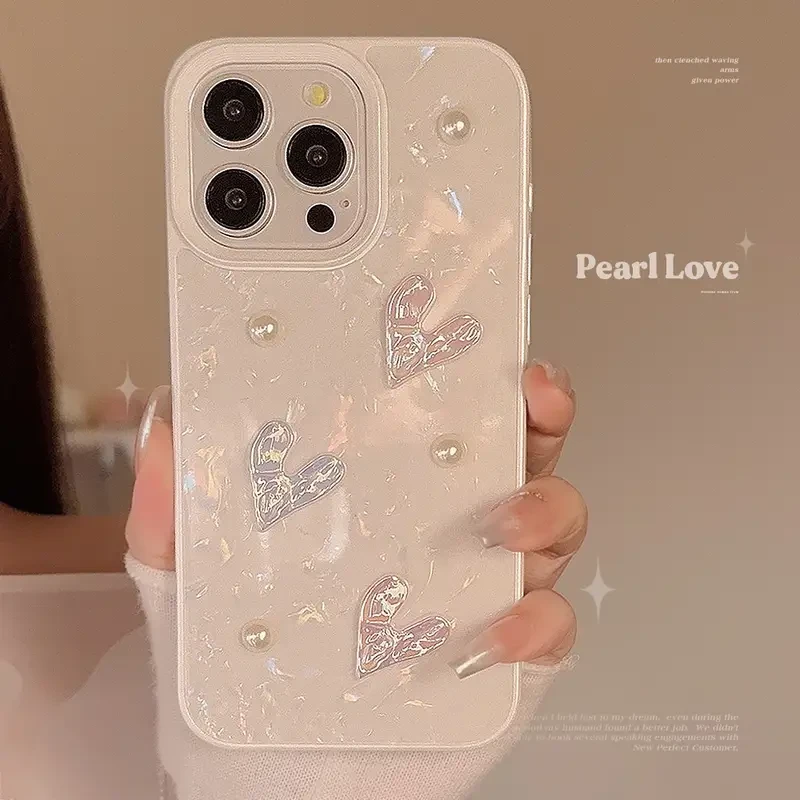 Fairytale 3D Love Pearl Fantasy Shell Mobile Phone Case for Apple