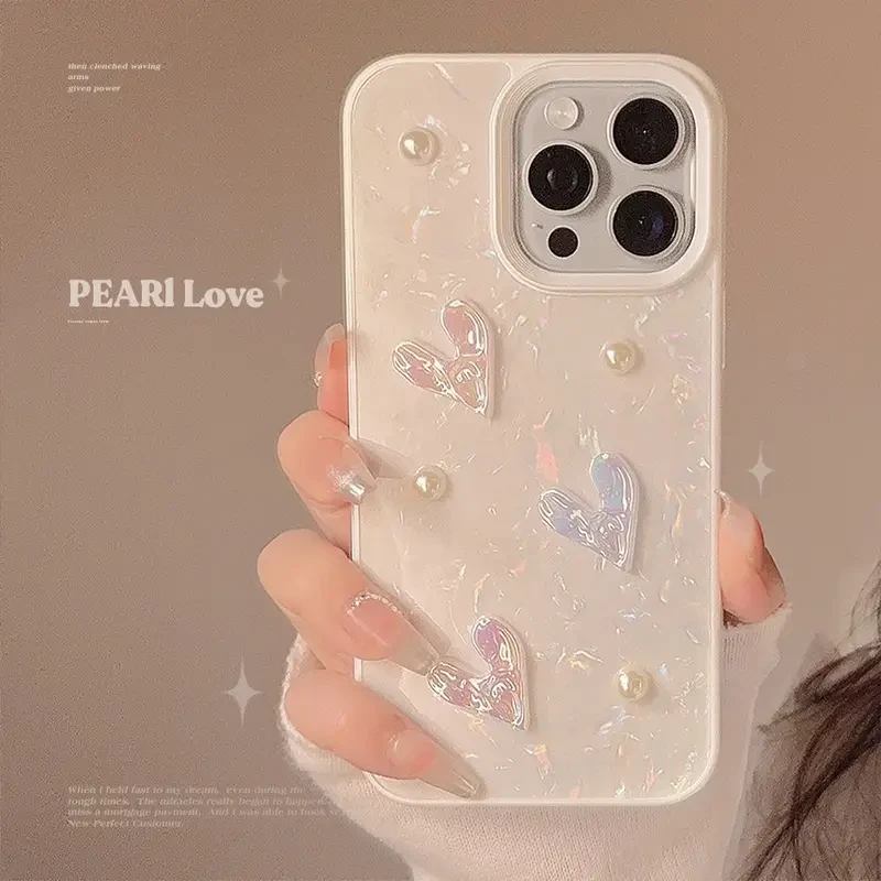 Fairytale 3D Love Pearl Fantasy Shell Mobile Phone Case for Apple