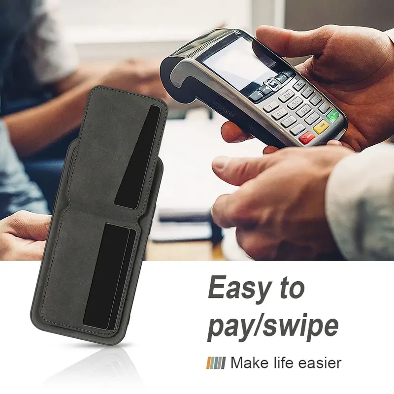 Premium Faux Leather Wallet Case for Iphone Models