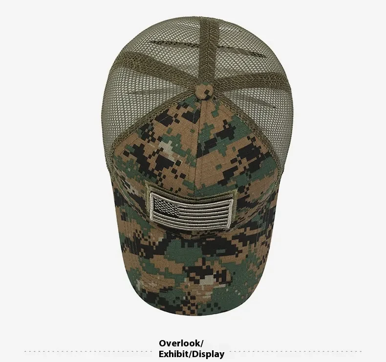 Tear Mark Velcro Outdoor Sun Protection Tactical Camouflage Baseball Hat