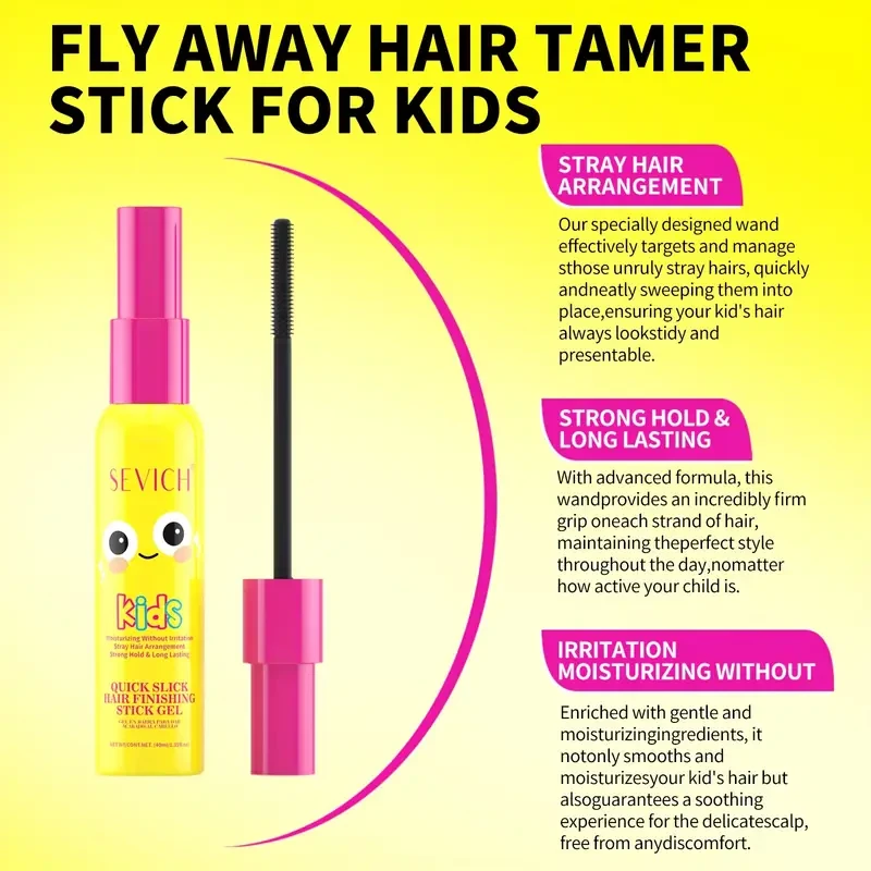 2pcs Hair Styling Gel - Natural Ingredients Non-Greasy for Edge Control