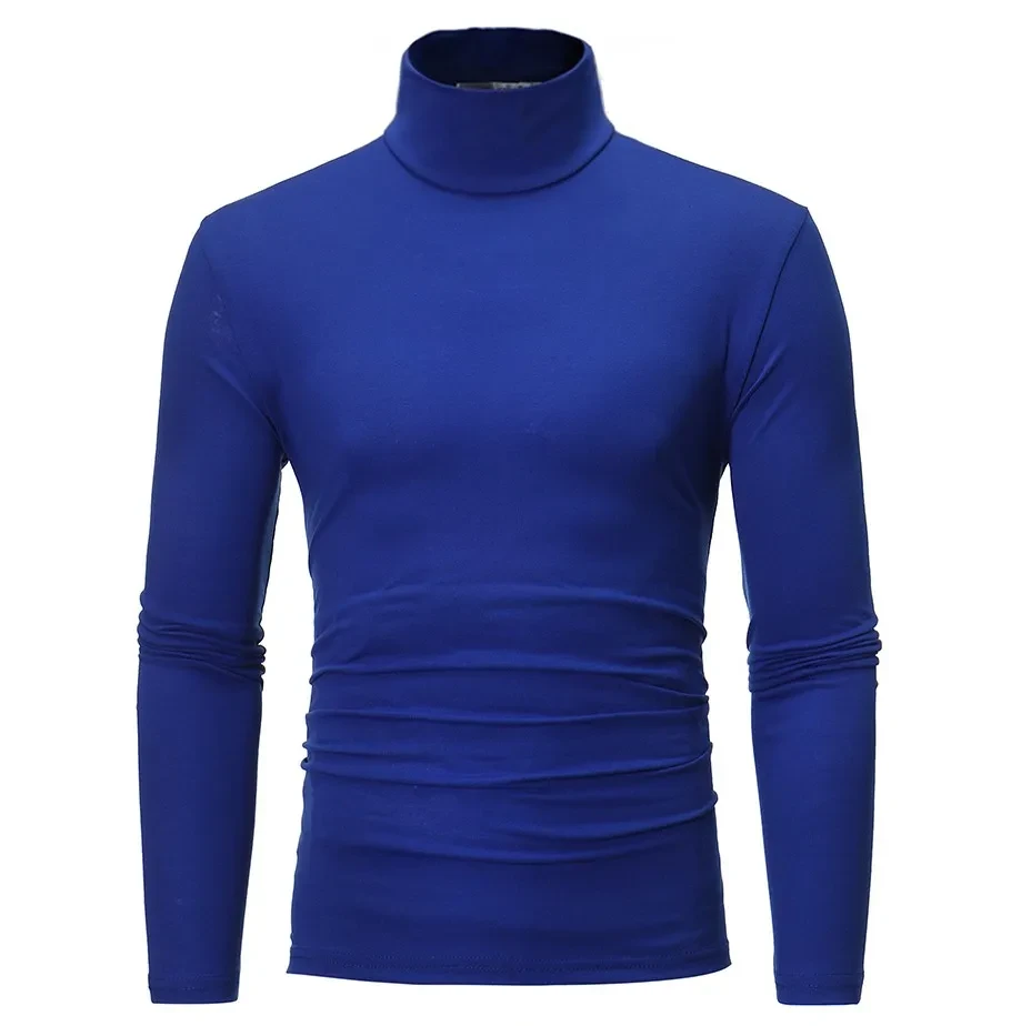 Men's turtleneck long-sleeved T-shirt