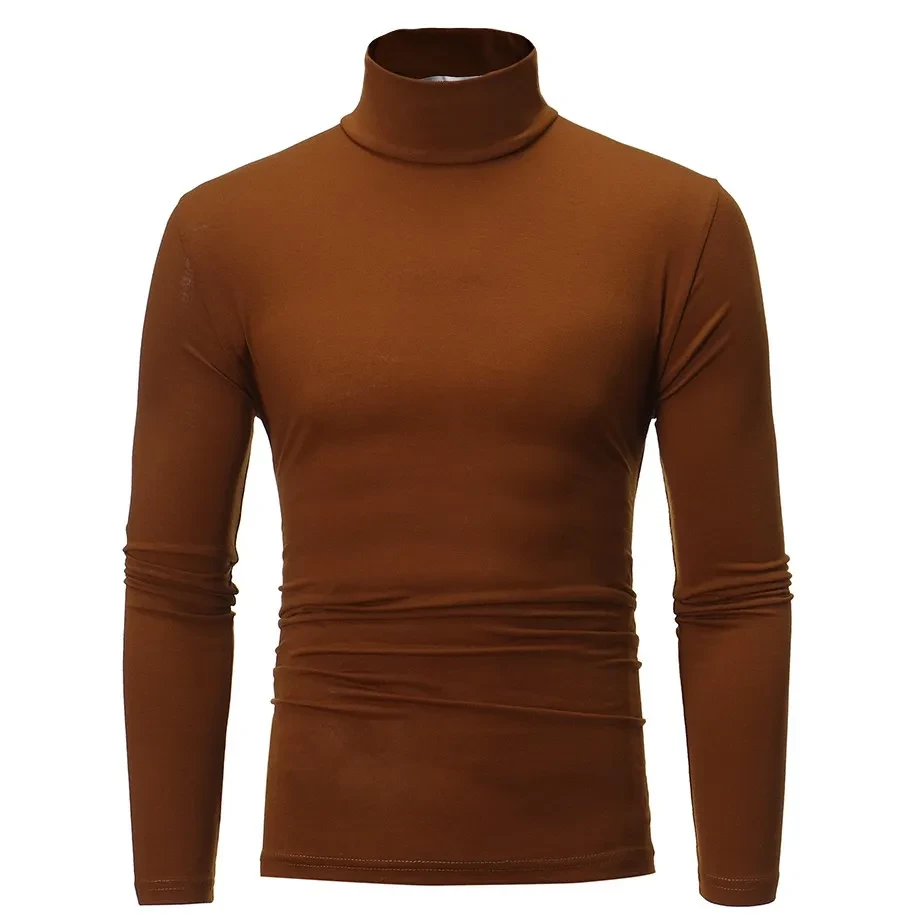 Men's turtleneck long-sleeved T-shirt