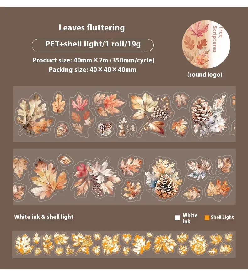 Deciduous Poetry Series Hand Account DIY Decorative Stickers