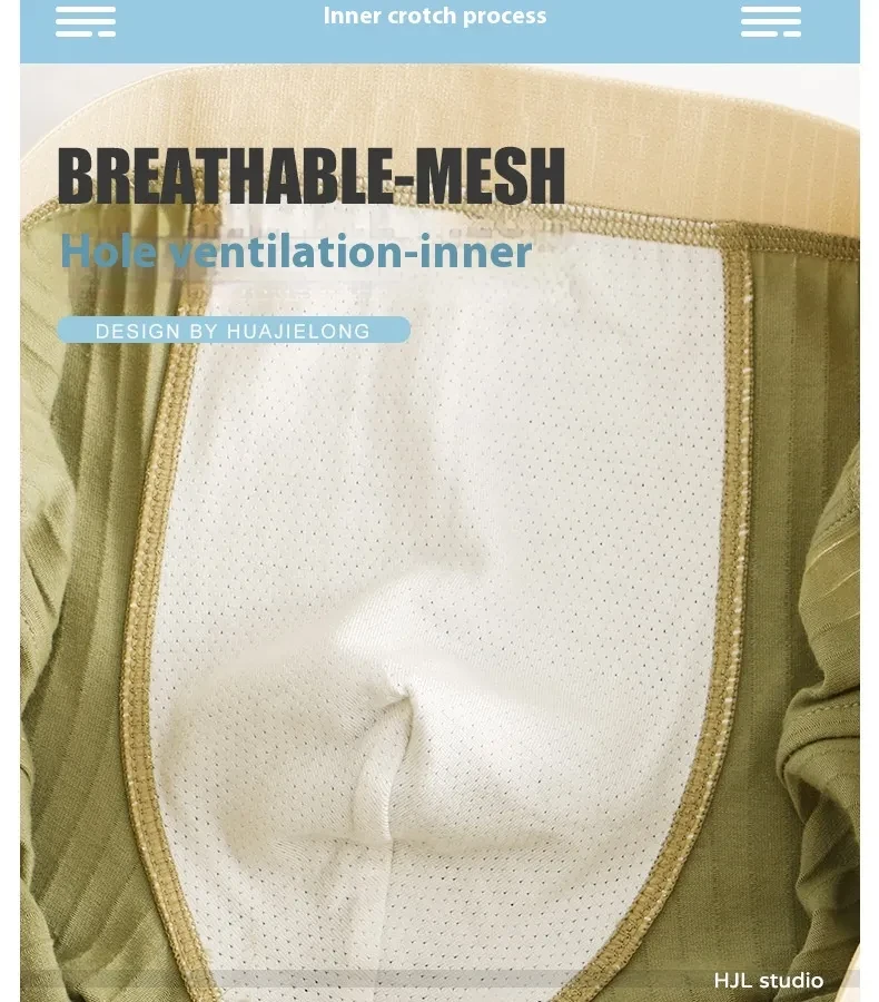 Men's Mid-waist Simple Fashionable Breathable Comfortable Boxers