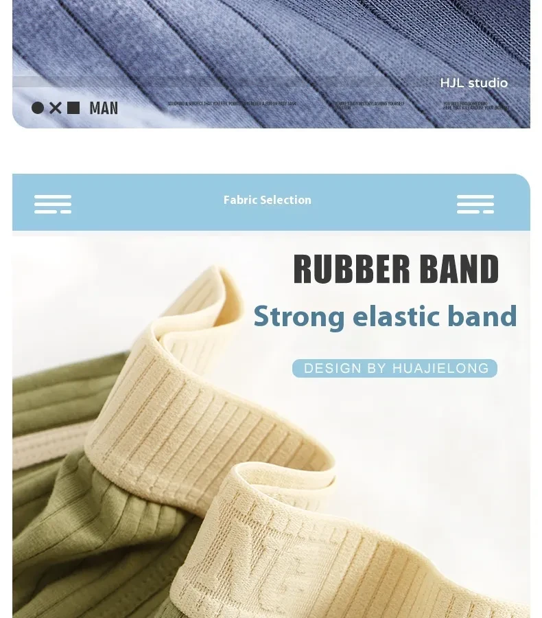 Men's Mid-waist Simple Fashionable Breathable Comfortable Boxers