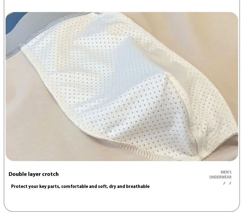 Simple Letter Men's Underwear Cotton Antibacterial Breathable Boxers